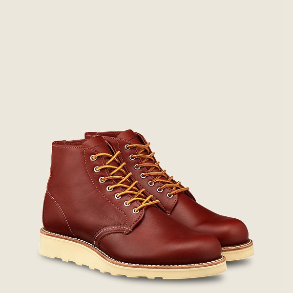 Red Wing Heritage Boots Burgundy - Womens 6-inch Round Toe - Short Atanado Leather - 2370-BAYET